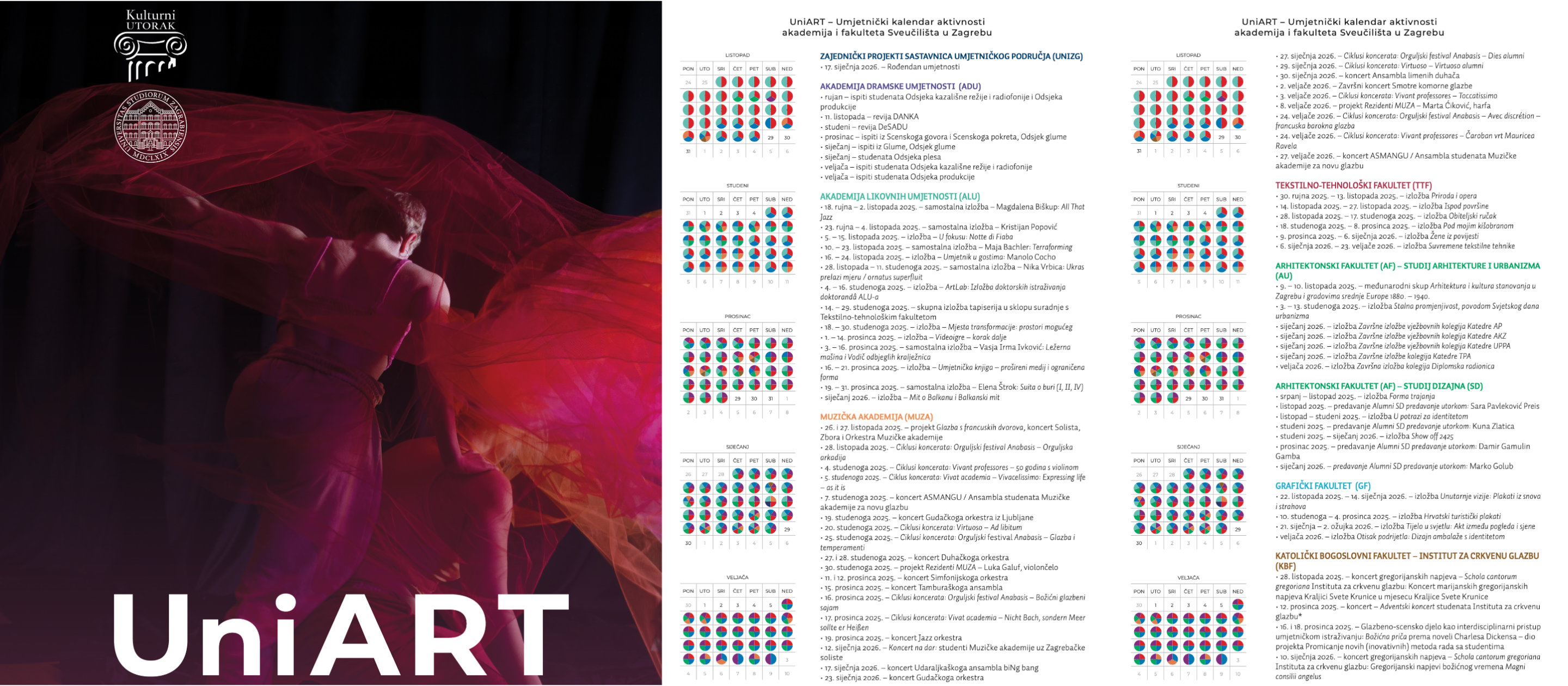 UniART - Umjetnički kalendar Sveučilišta u Zagrebu
