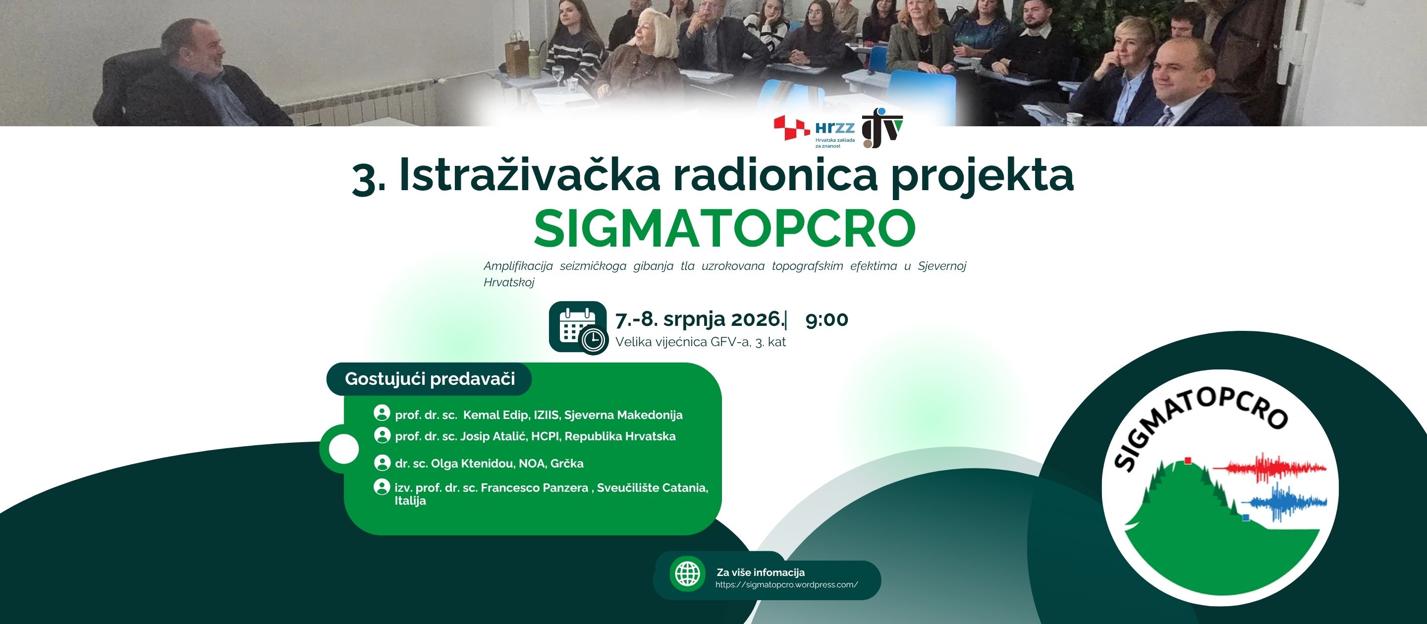 3. istraživačka radionica projekta SIGMATOPCRO (IP-2022-10-1296)
