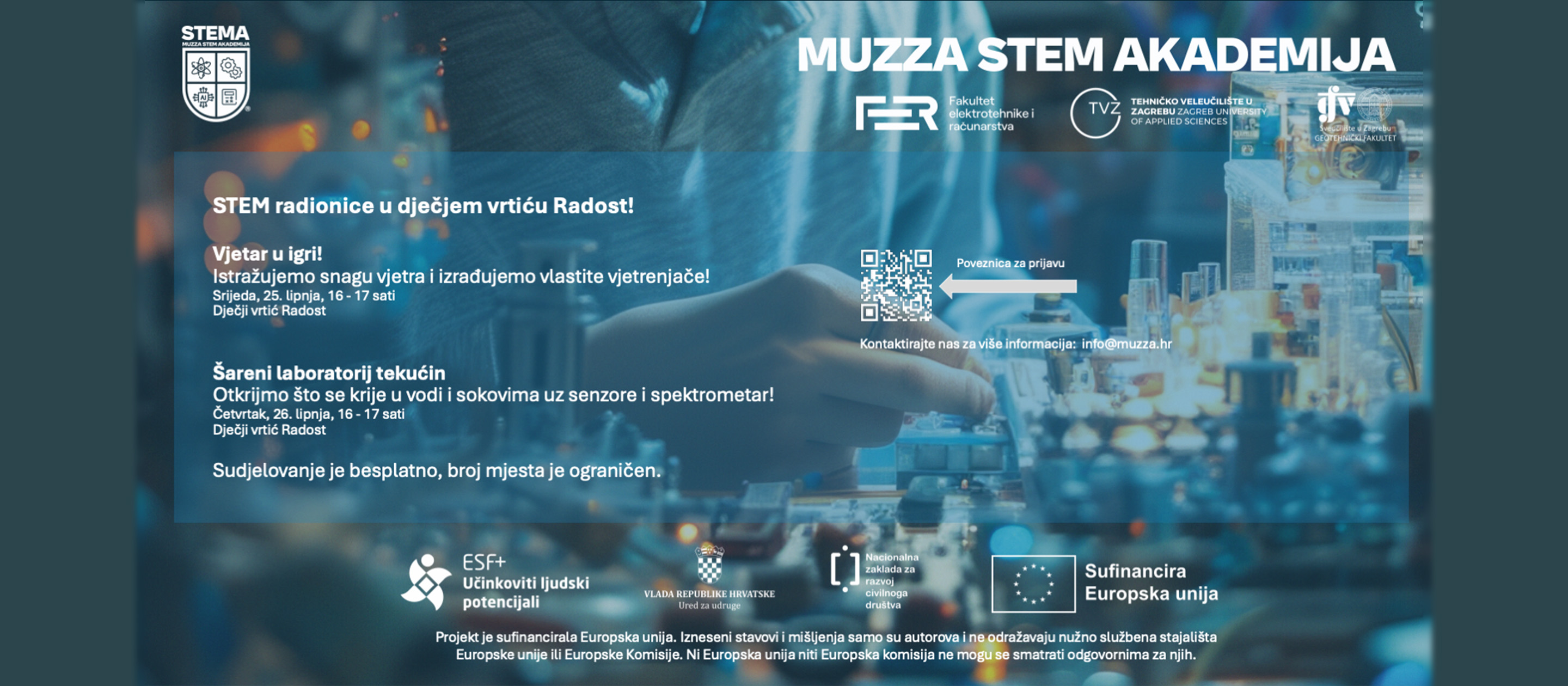 MUZZA organizira STEM radionice za djecu predškolskog uzrasta
